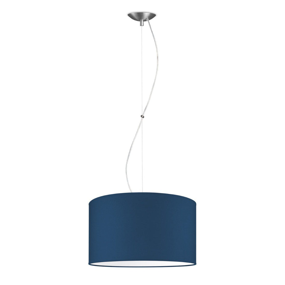 hanglamp Deluxe met lampenkap, E27, donkerblauw, 40cm