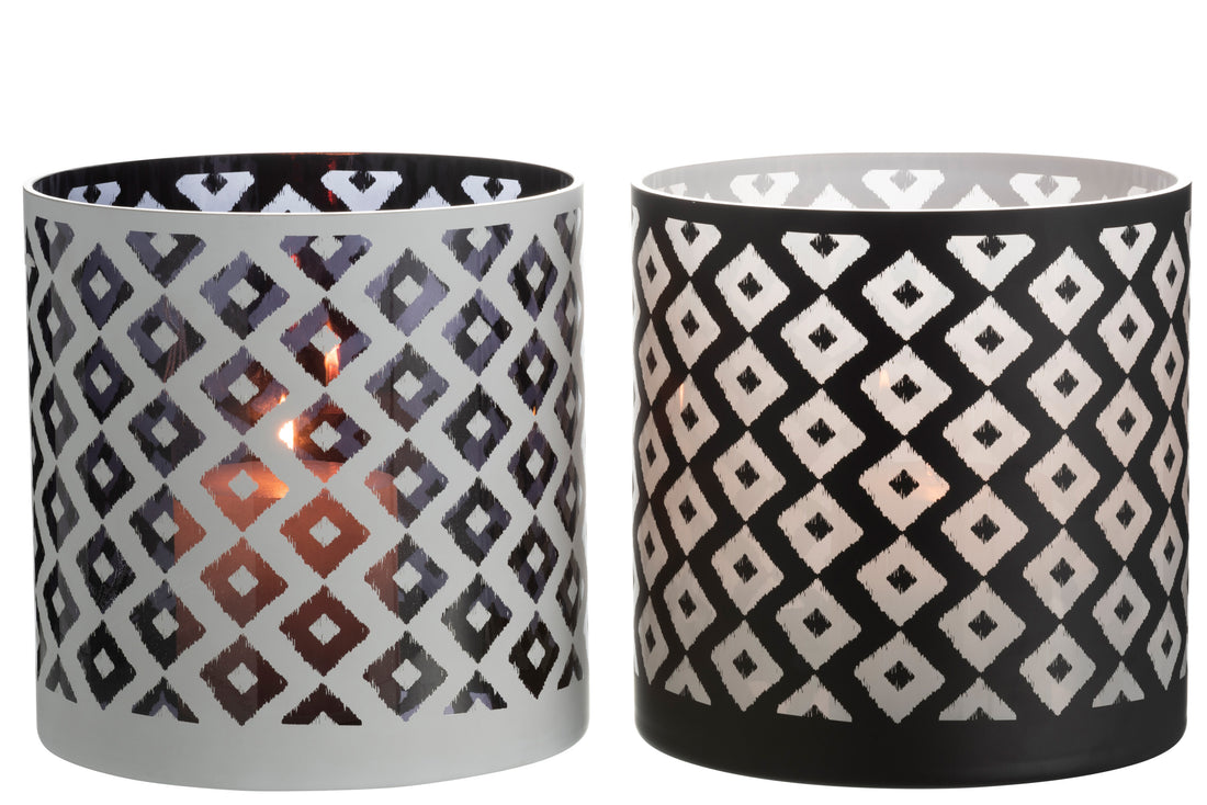 Orkaan Controle Glas Zwart/Wit Groot Assortiment Van 2