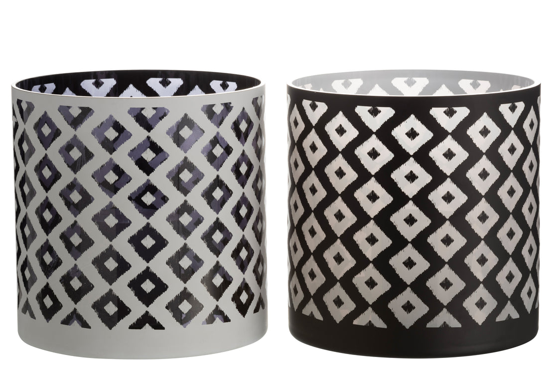 Orkaan Controle Glas Zwart/Wit Groot Assortiment Van 2