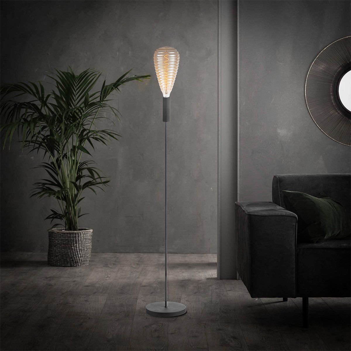 Sola 130 1L Vloerlamp zand zwart - Design Vloerlamp