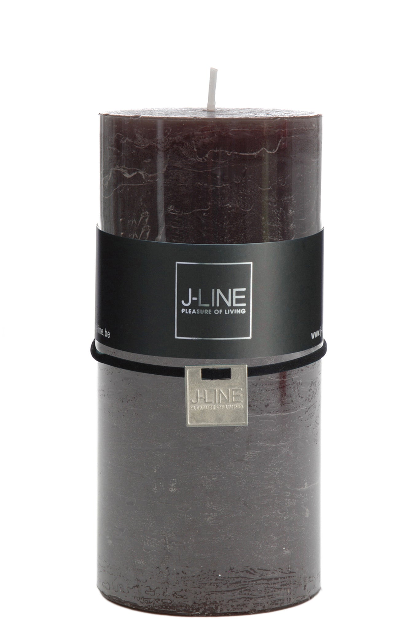 J-Line cilinderkaars - zwart - 72U - L