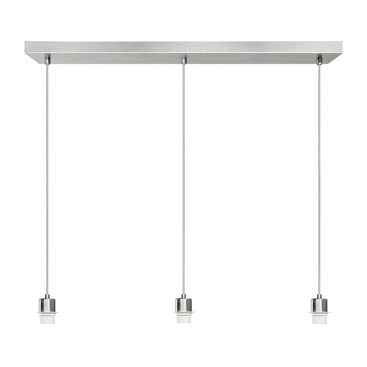 hanglamp Beam 3S 65/9.5/70-112.5cm - Geborsteld staal