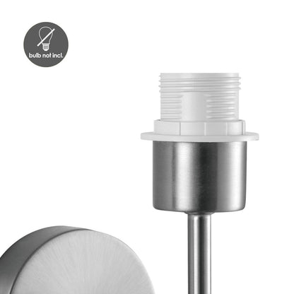 Wandlamp - Mati inclusief Lampenkap E27 zwart 20x17cm