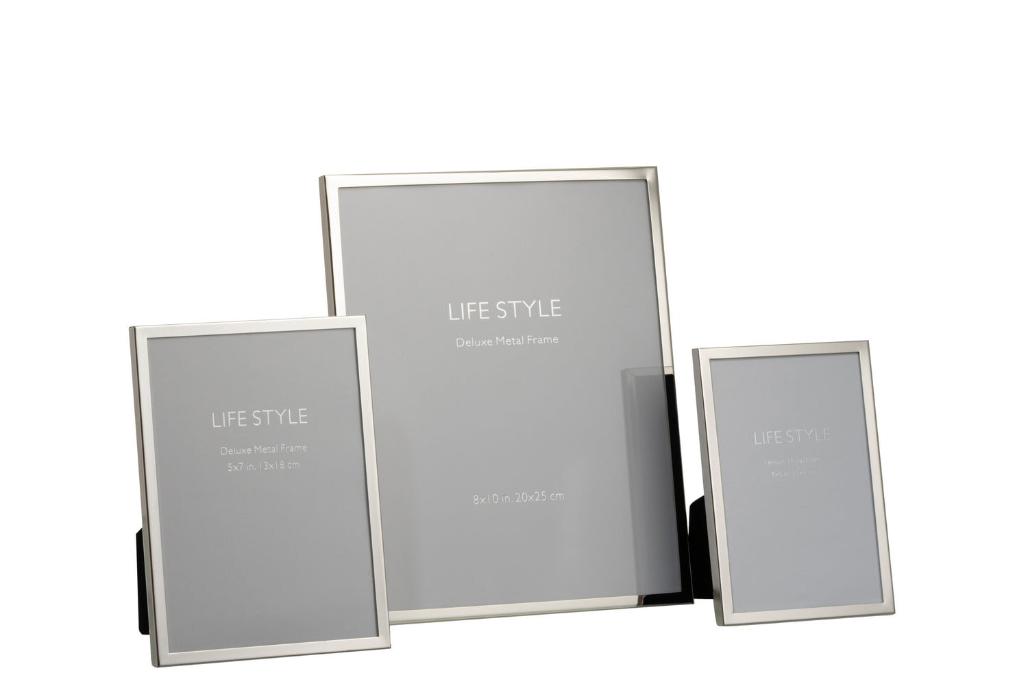 J-Line Fotolijst - Fotokader Fijne Boord 20x25 Metaal Zilver L