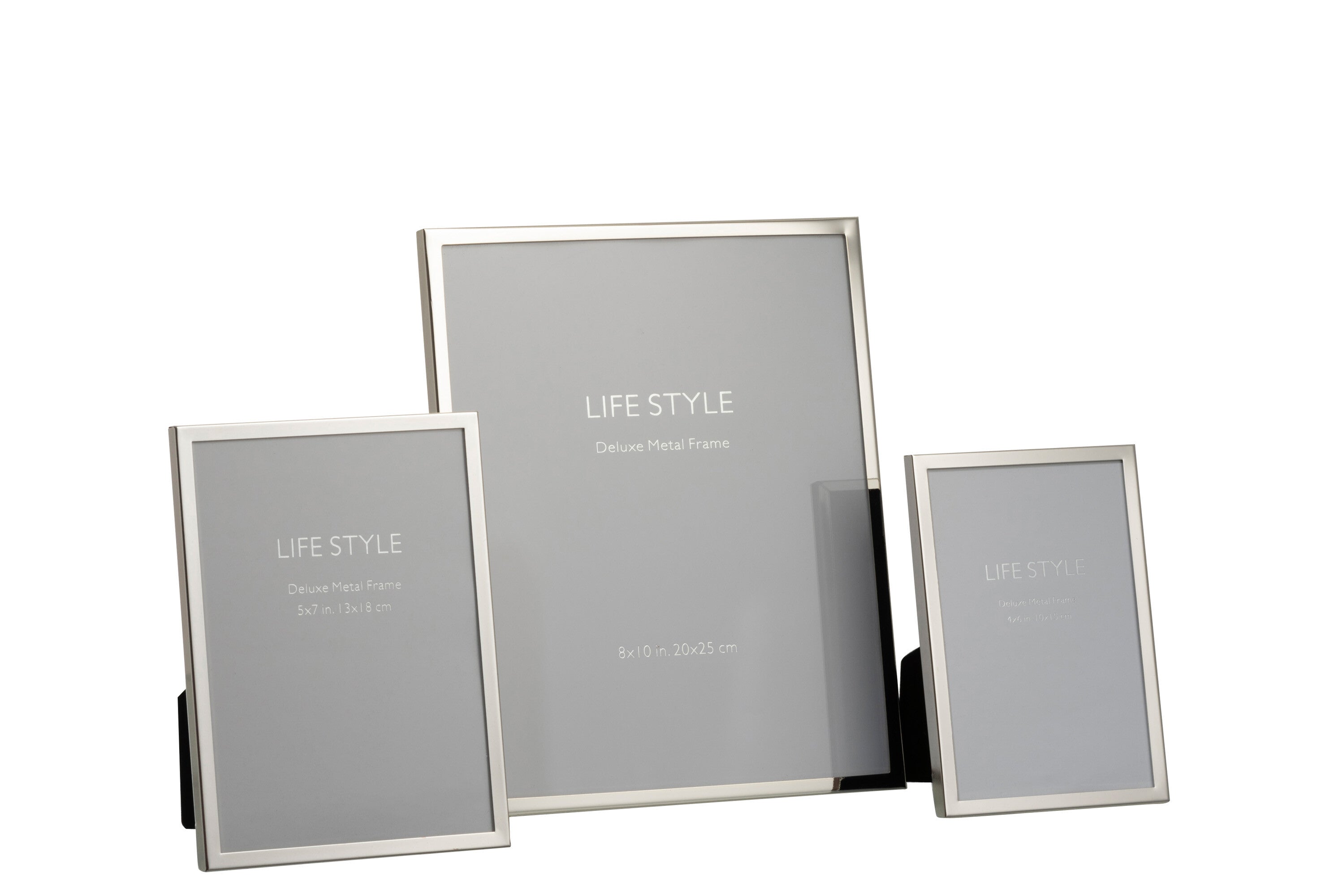 J-Line Fotolijst - Fotokader Fijne Boord 20x25 Metaal Zilver L