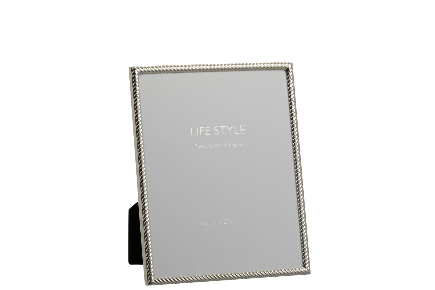 J-Line Fotolijst - Fotokader Schuin Lijnen 20x25 Metaal Zilver L