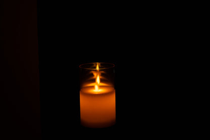 J-Line Ledlamp Blinkend Glas Goud Small