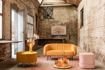 J-Line Ledlamp Blinkend Glas Goud Small