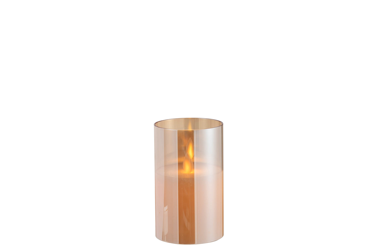 J-Line Ledlamp Blinkend Glas Goud Small