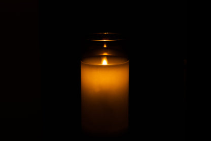 Ledlamp Schijnend Glas Grijs Middelgroot