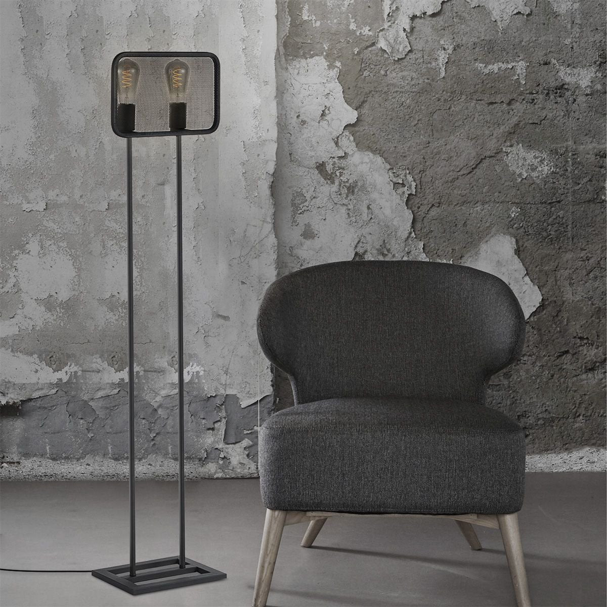 Weave 2L Floorlamp - Moderne Vloerlamp Zwart