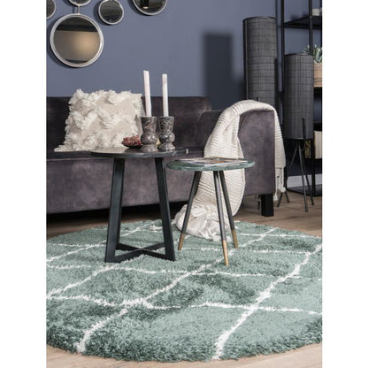 Vloerkleed Jeffie Green Rond ø120 cm