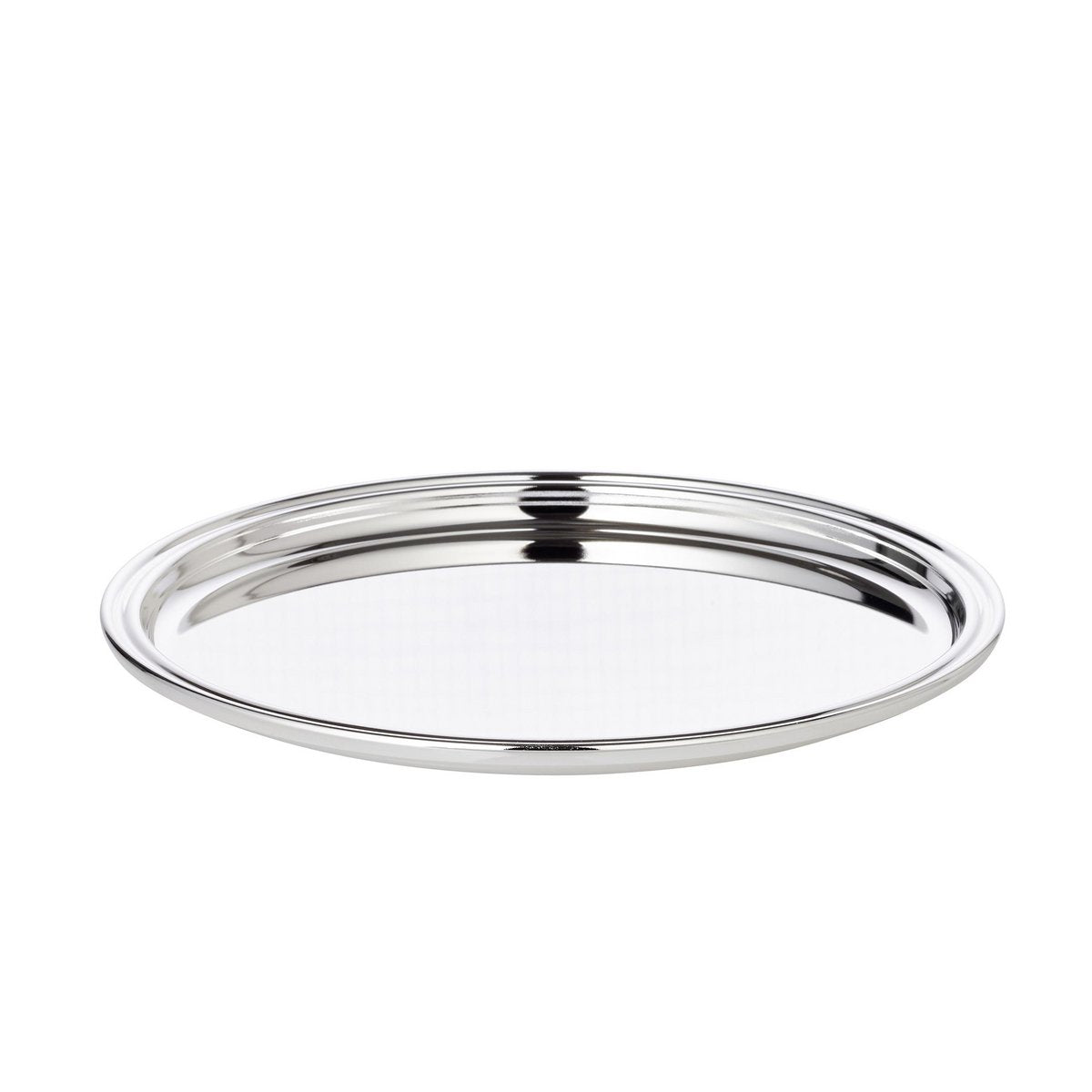 EDZARD dienblad pijp, rond, verzilverd, diameter 22 cm