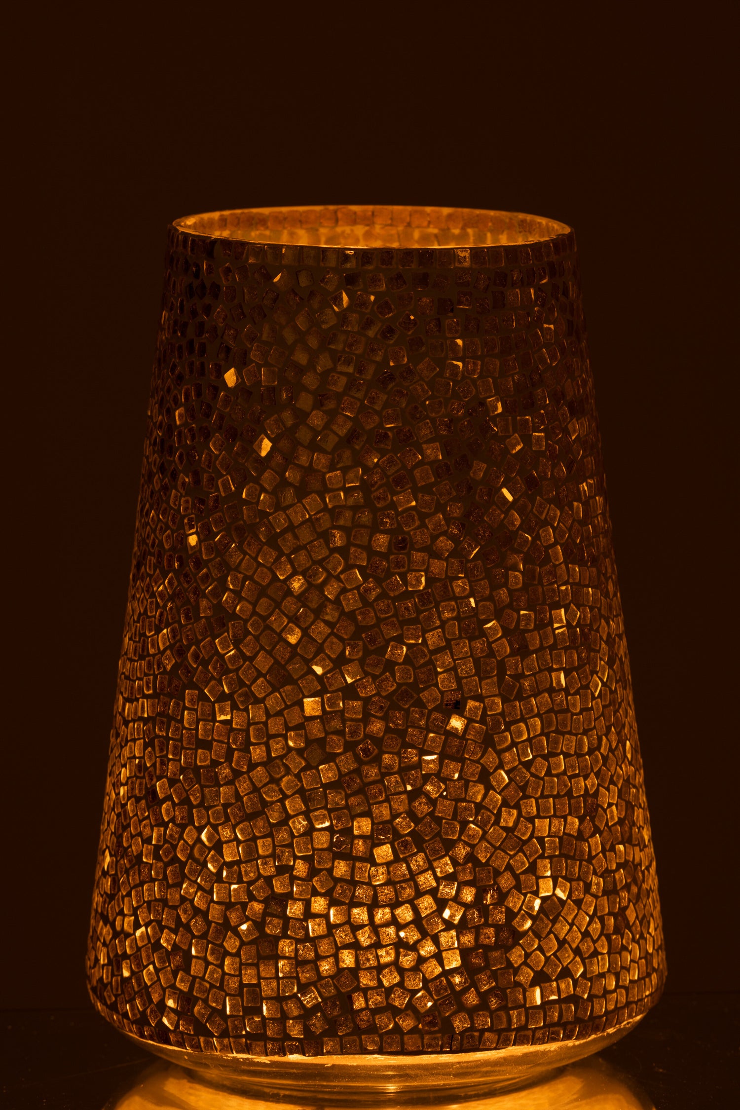 Orkaan Mozaïekglas Wit/Zilver Groot