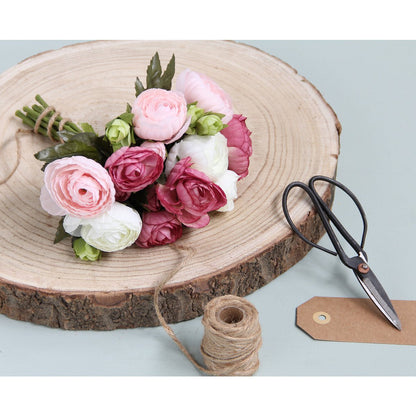 Ranonkels Kunstbloemen Boeket - H22 x Ã˜19 cm - Roze