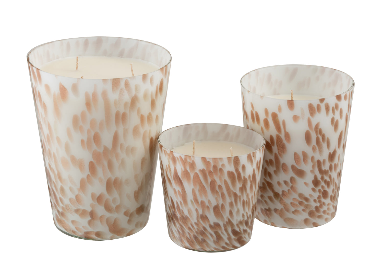 Geurkaars Noa Neon Night Wit/Goud Groot