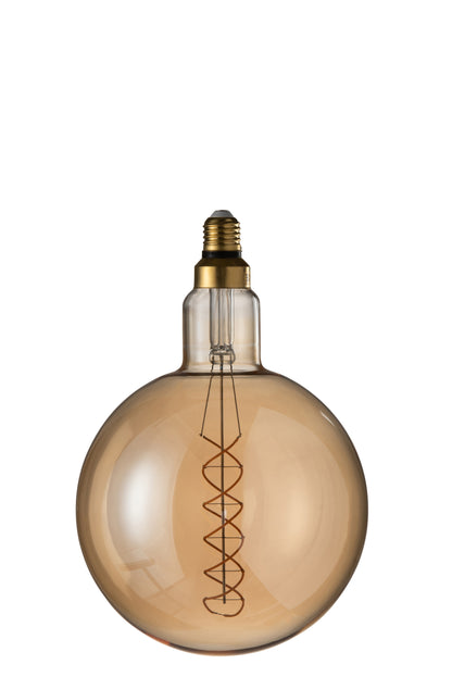 Ledlamp Amber G200 Dubbele Spiraal E27