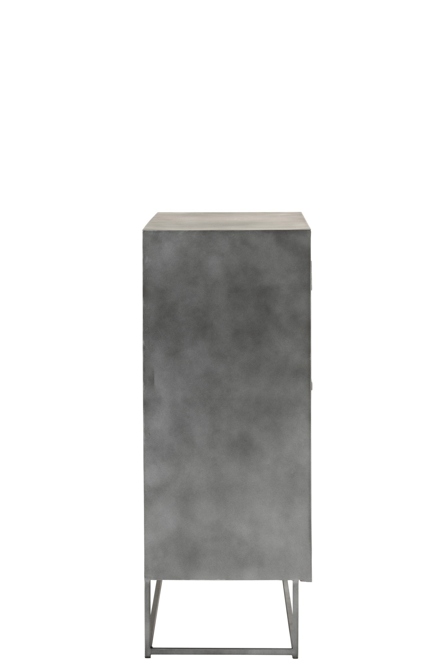 Kast Shanil 2 Deuren Hout/IJzer Natuur/Grijs