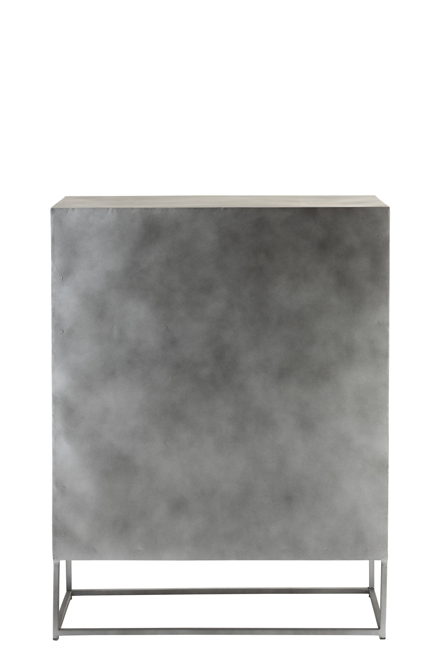 Kast Shanil 2 Deuren Hout/IJzer Natuur/Grijs