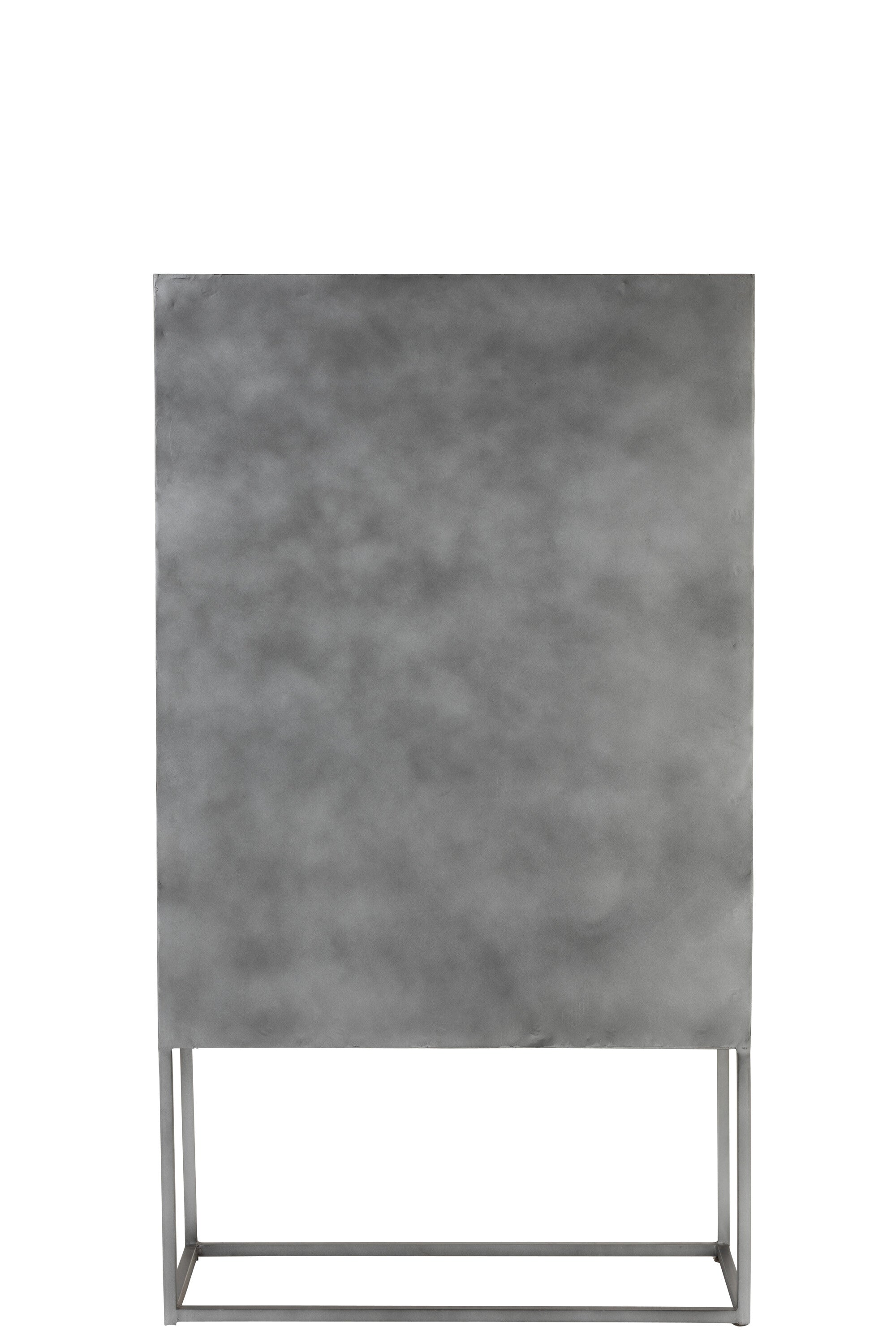 Bar Kast Shanil 2 Deuren Hout/IJzer Natuur/Grijs