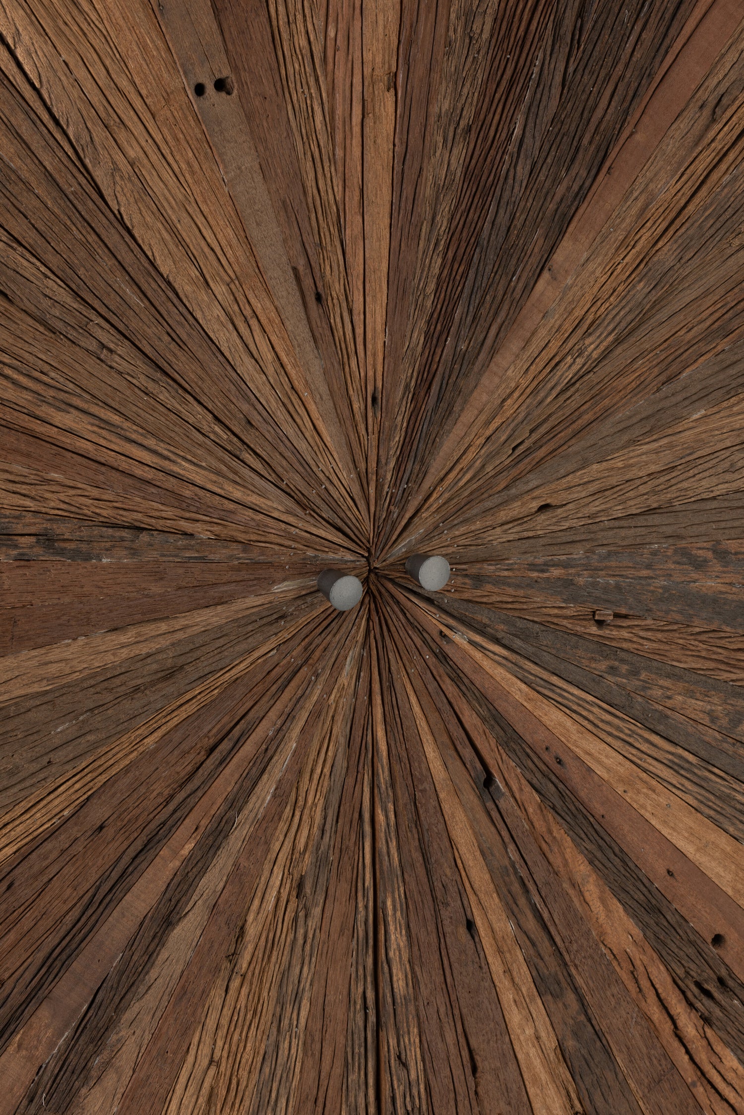 Bar Kast Shanil 2 Deuren Hout/IJzer Natuur/Grijs