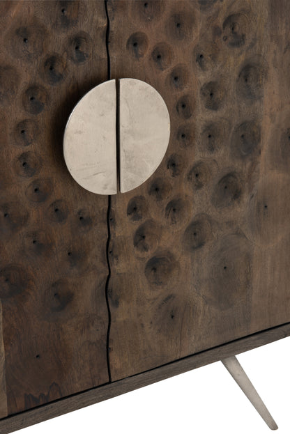 Kast 2 deuren Etnisch Mangohout Bruin