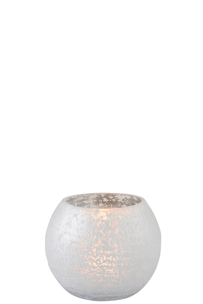 Orkaanbal Knisperglas Mat/Glanzend Zilver Klein