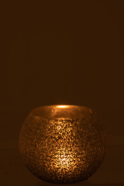 Orkaanbal Kraakglas Mat/Glanzend Zilver Medium