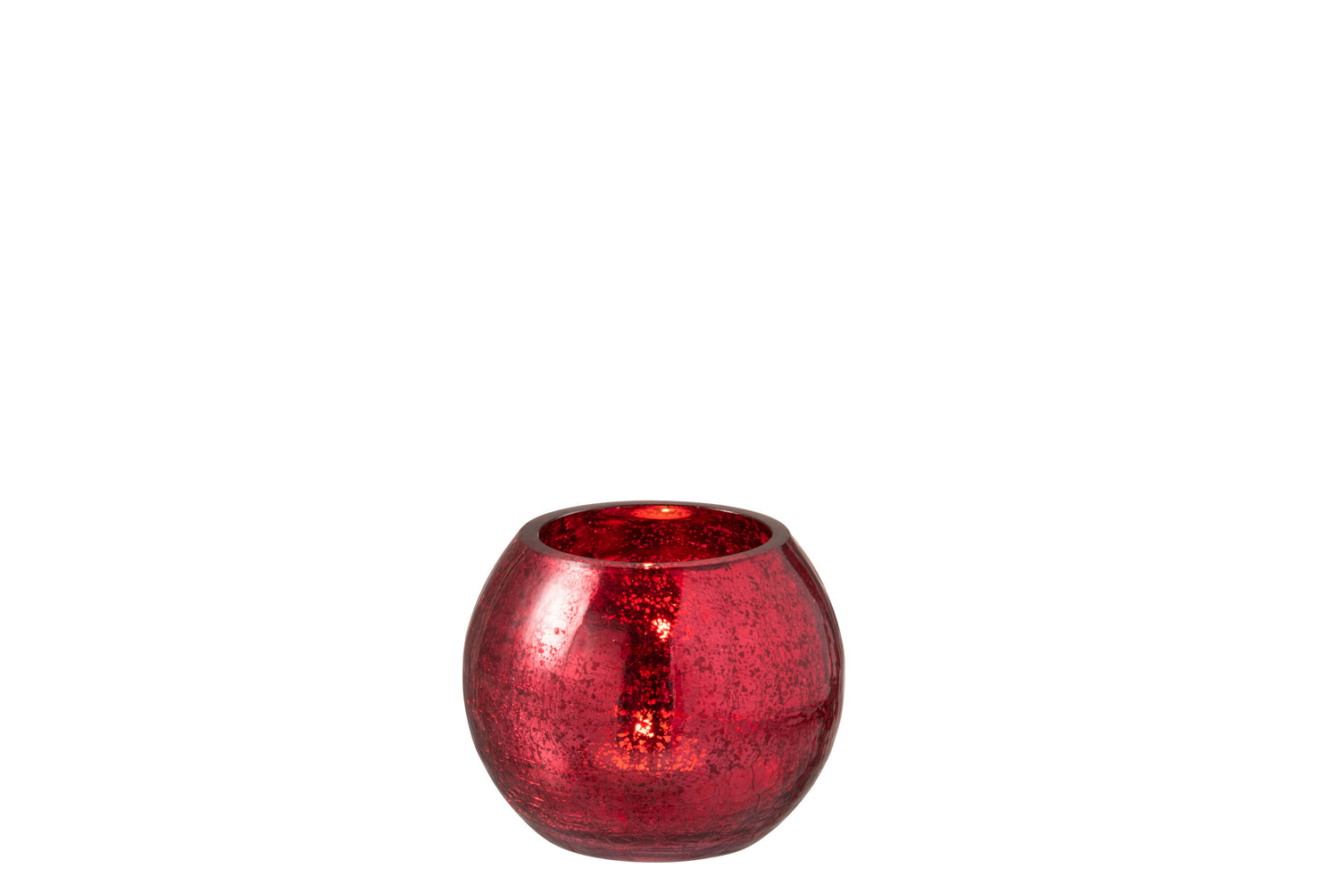 Orkaanbal Knisperglas Glanzend Rood Klein