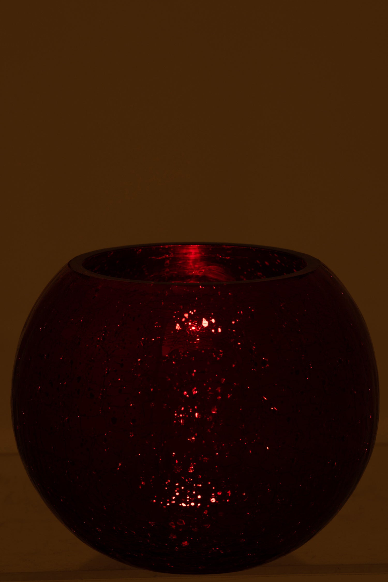 Orkaanbal Knisperglas Glanzend Rood Groot