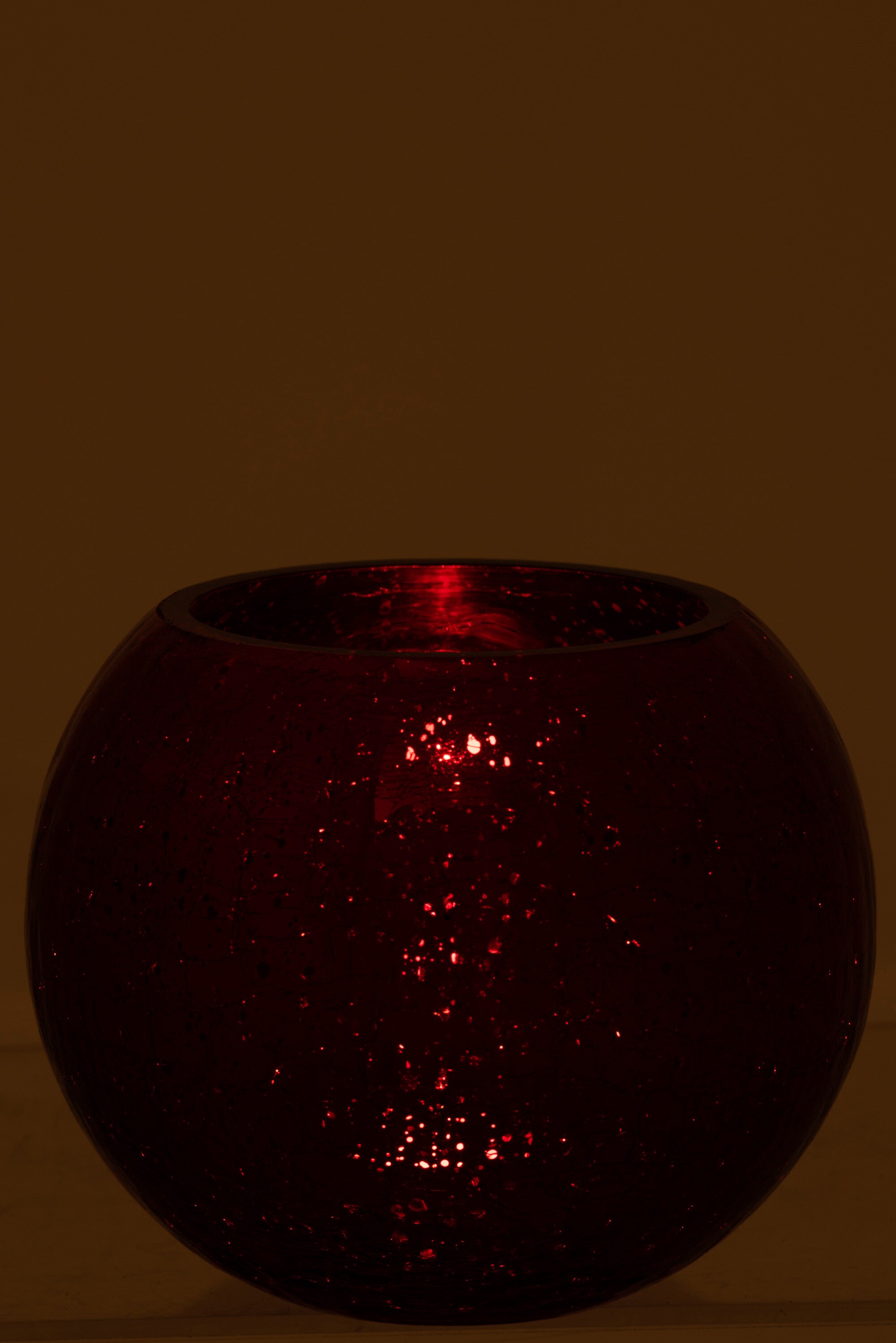 Orkaanbal Knisperglas Glanzend Rood Groot