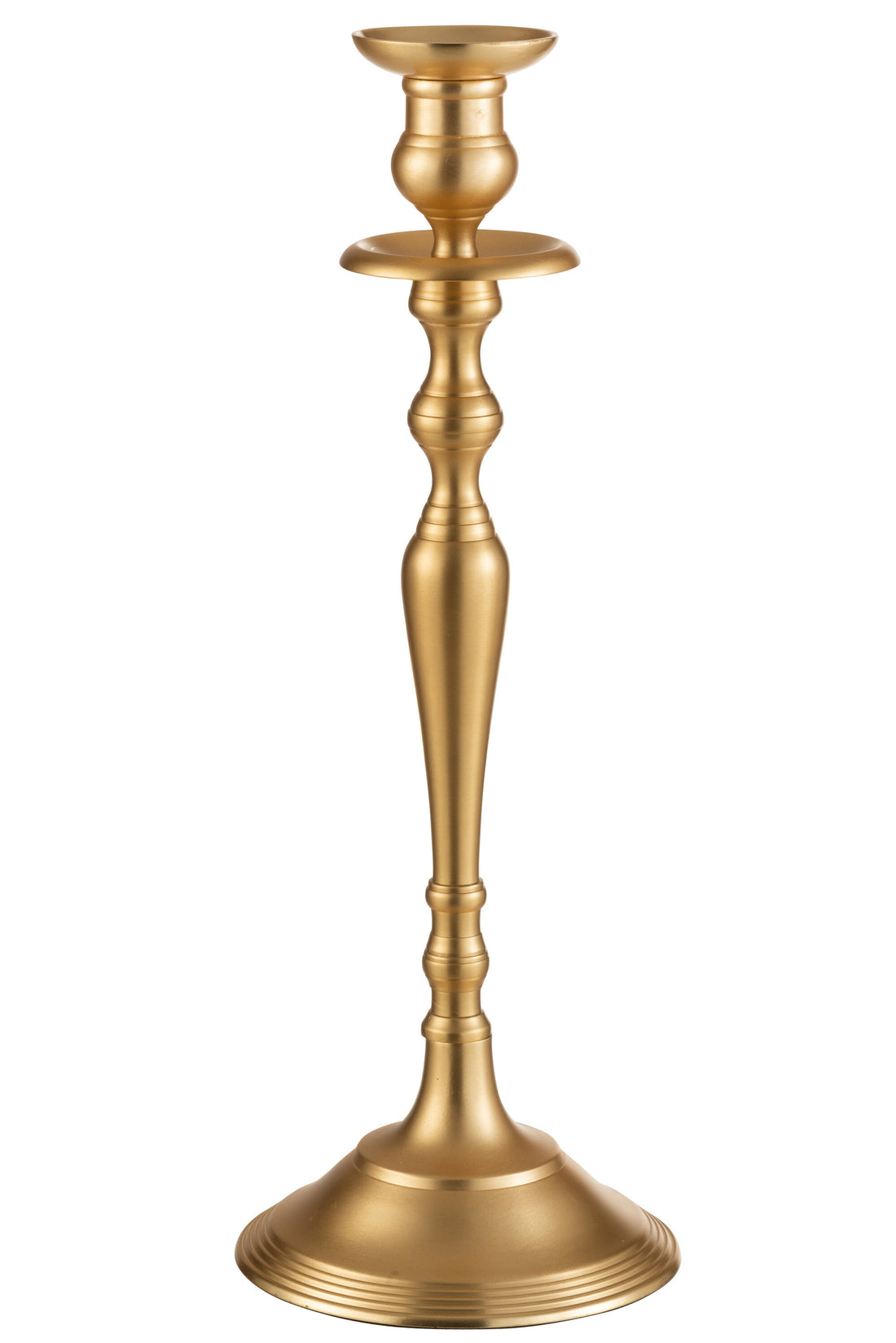 J-Line Kandelaar Klassiek Aluminium Mat Goud Medium