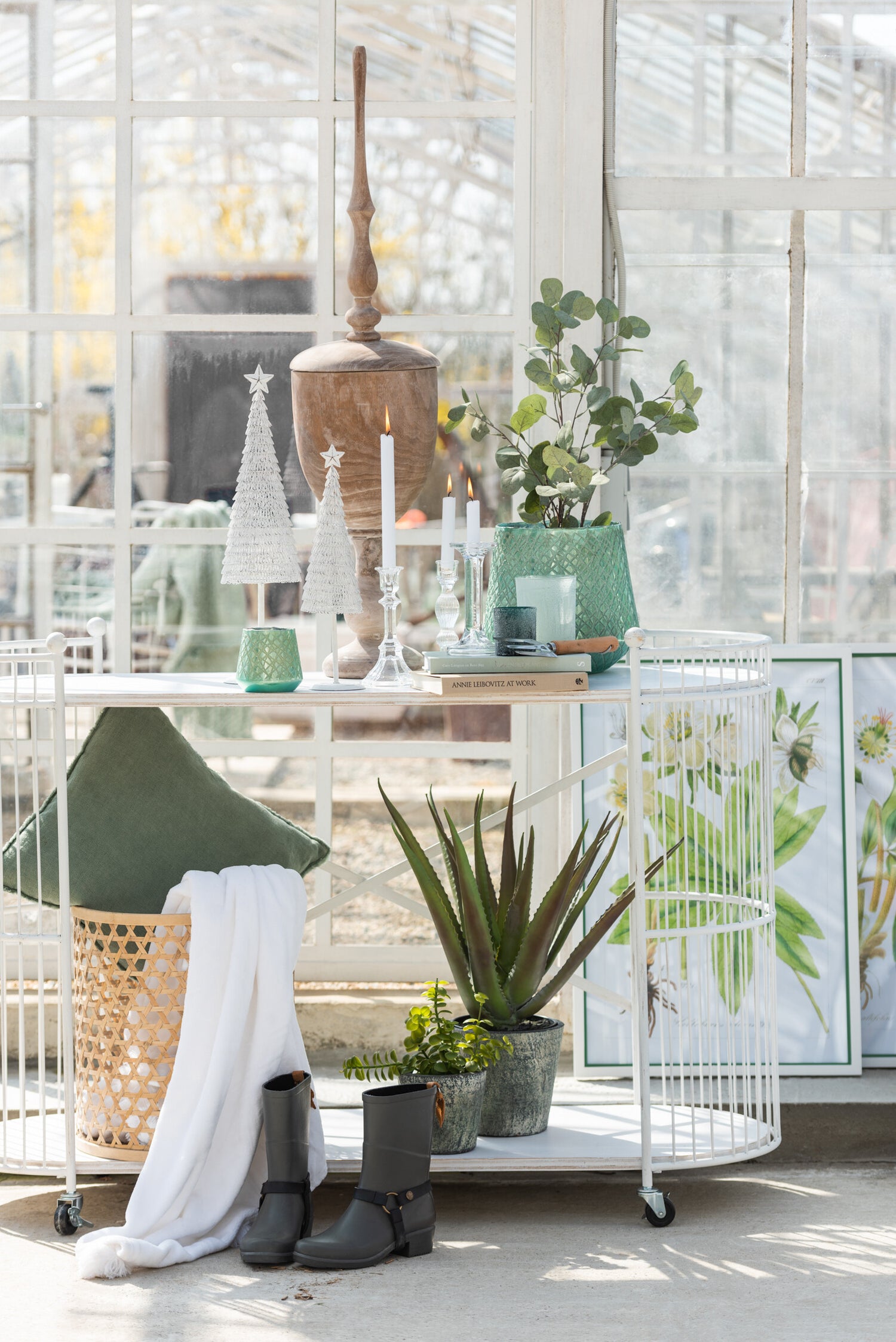 J-Line Kandelaar Klassiek Glas Transparant Large