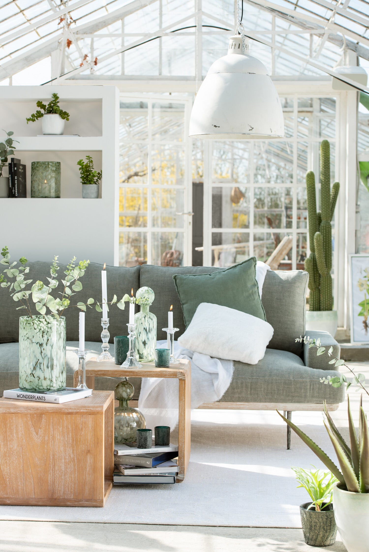 J-Line Kandelaar Klassiek Glas Transparant Large