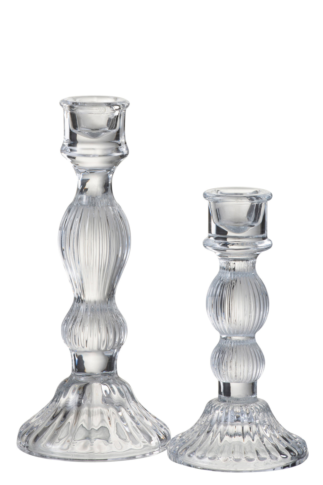 J-Line Kandelaar Bol Glas Transparant Large