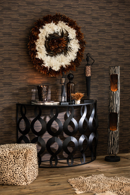 Fles+Stop Speck Decoratief Glas Bruin/Zwart Medium