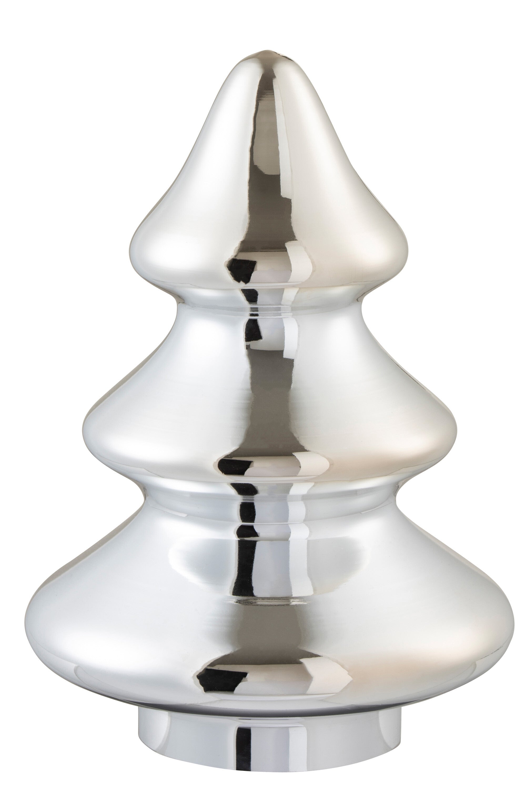 J-Line Christmas Tree Deco Glass Silver Large