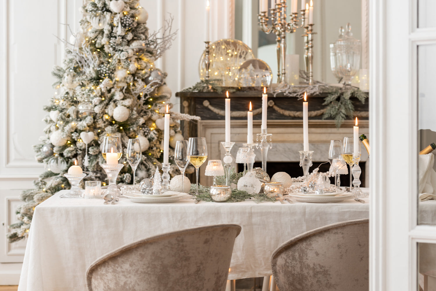 Botervlootje rond glas transparant