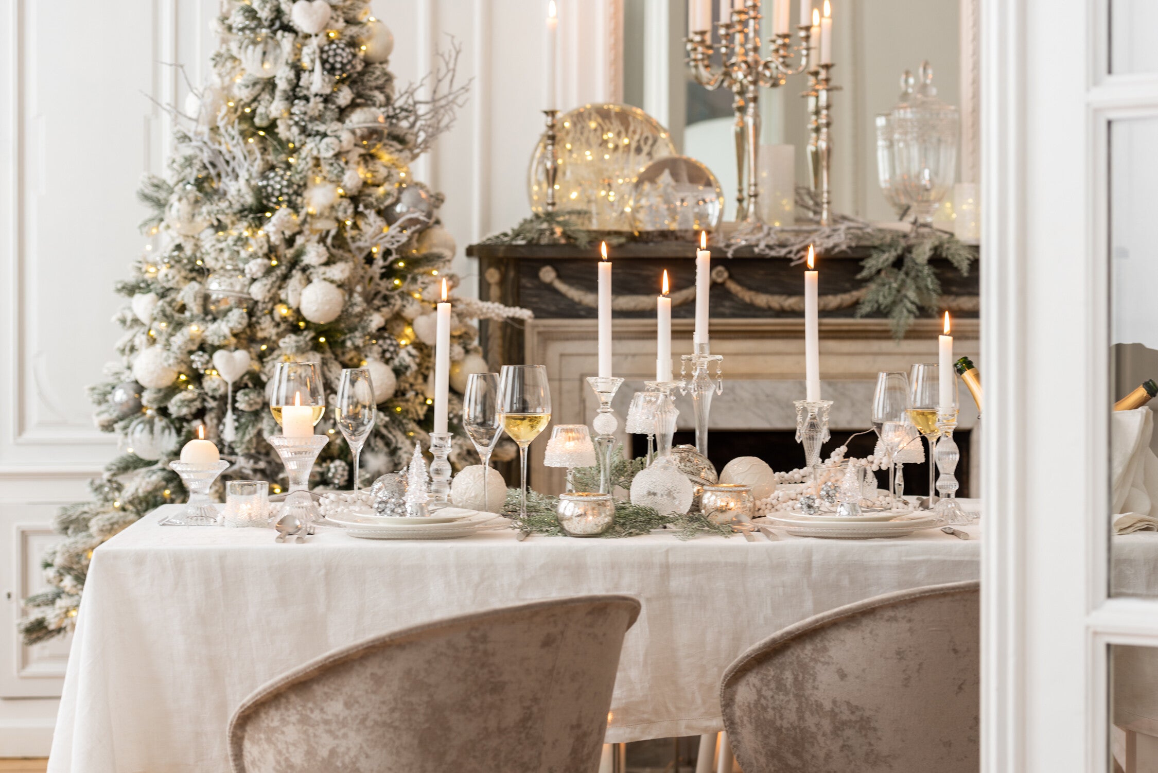 Botervlootje rond glas transparant