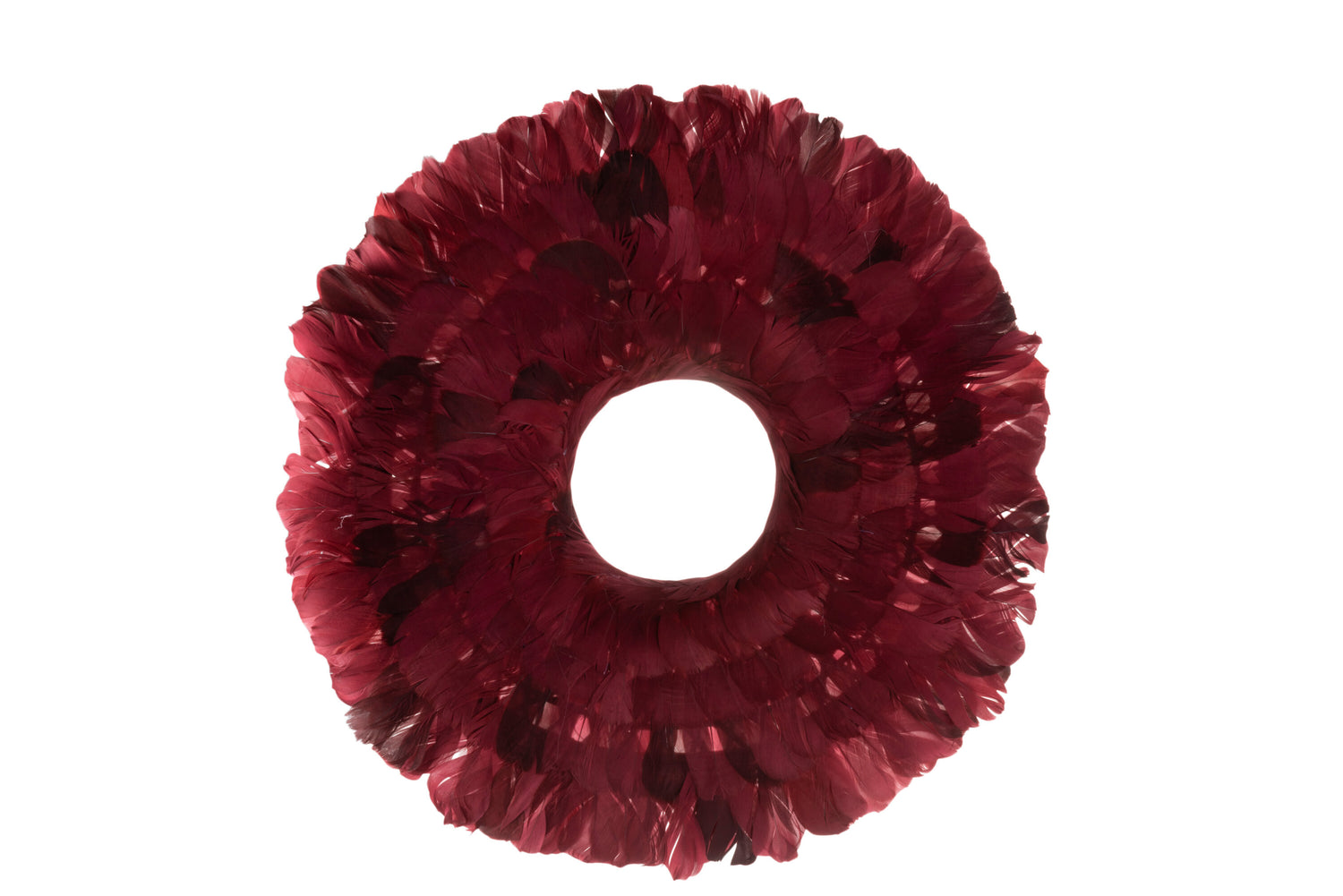 J-Line Krans Deco Veren Bordeaux