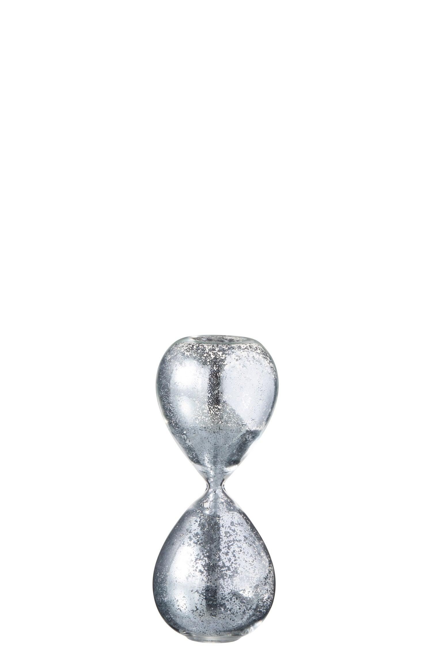 Zandloper Parel Glas Zilver Klein