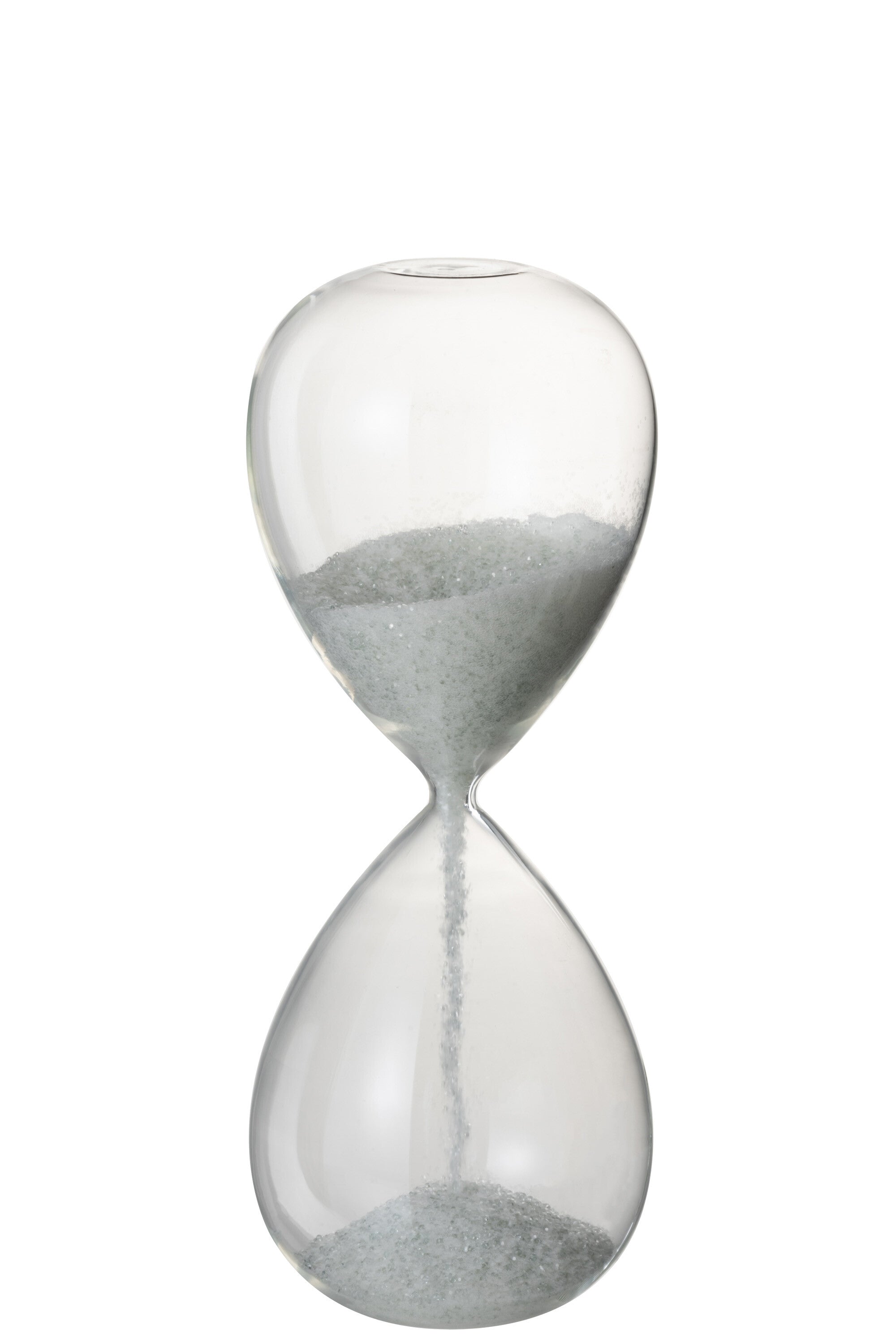 Zandloper Parels Glas Wit Groot