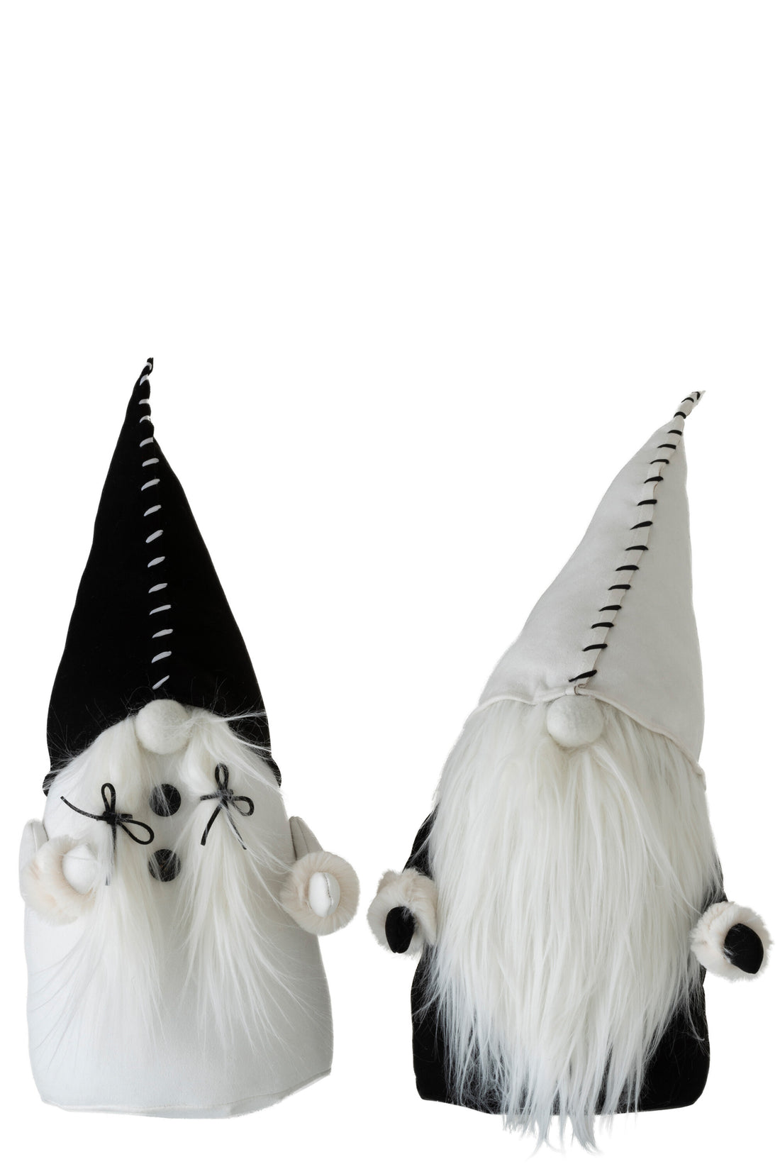 Kerstman Textiel Zwart/Wit Groot Assortiment Van 2