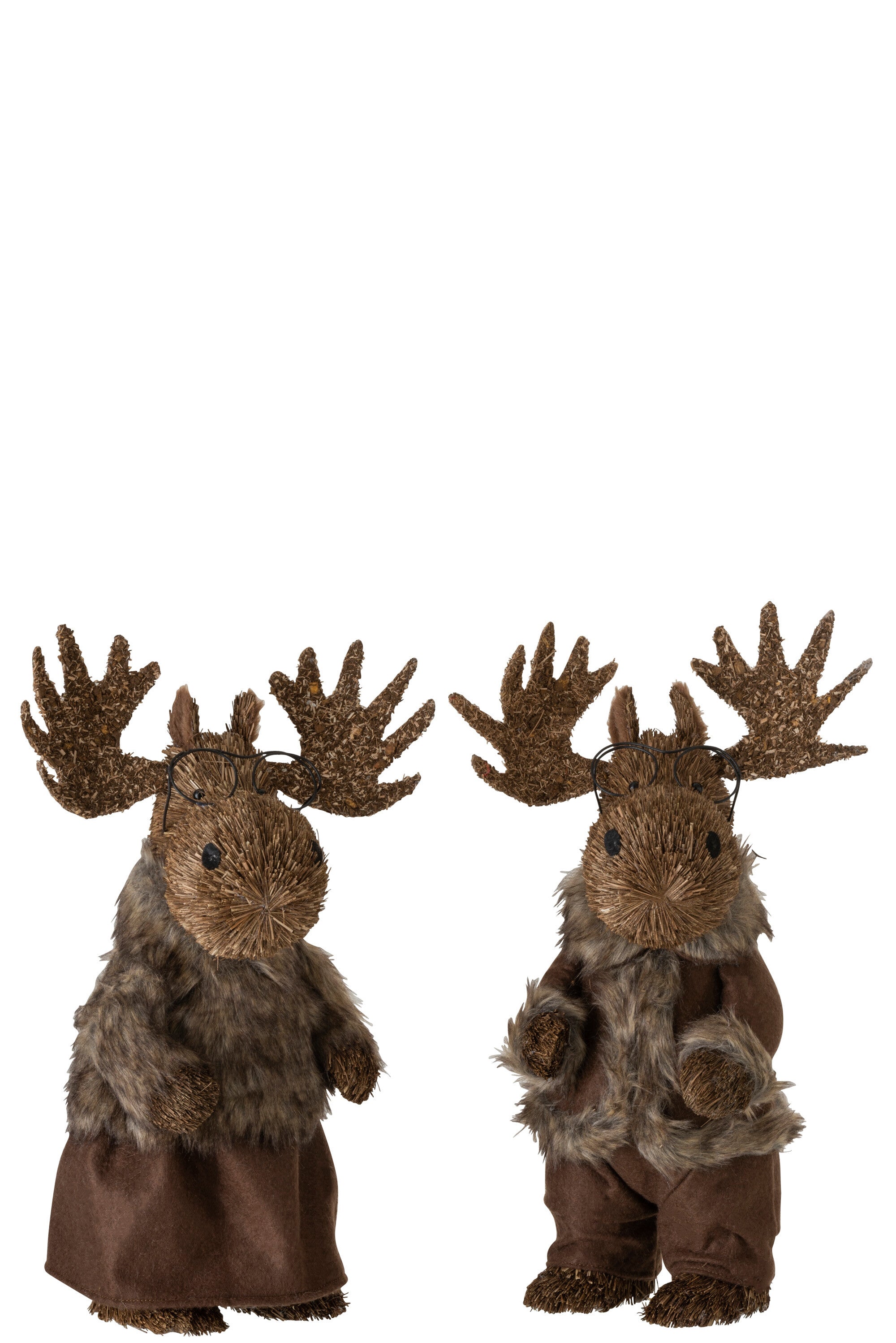 Elk Staande Stro Bruin Groot Assortiment Van 2
