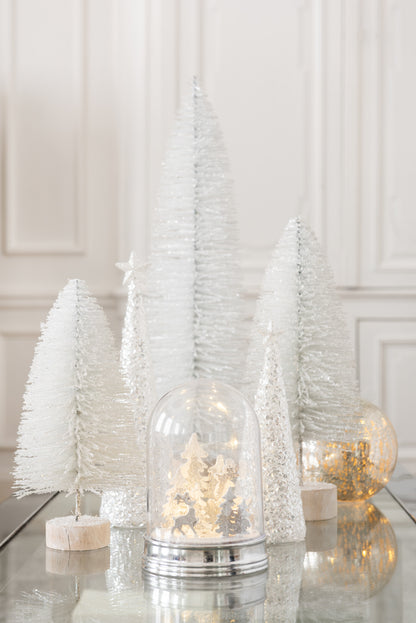 J-Line Christmas Tree Deco Glitter White Extra Large