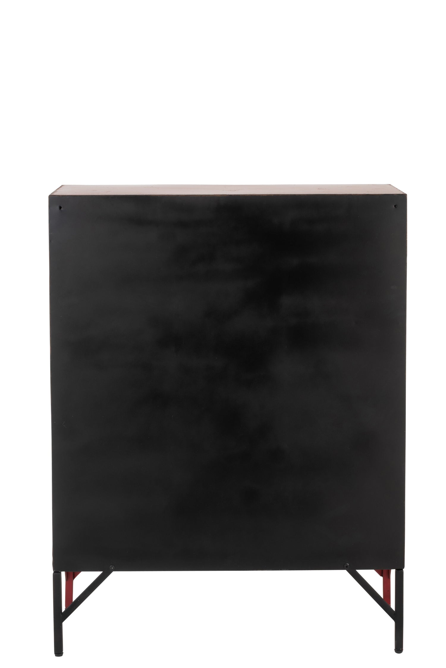 Kast 9 laden Metaal Rood