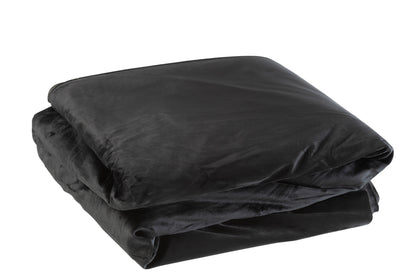 Stof Lange Fluweel Zwart