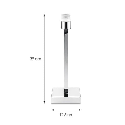 tafellamp voet Gomez 12.5/12.5/39cm - Chroom
