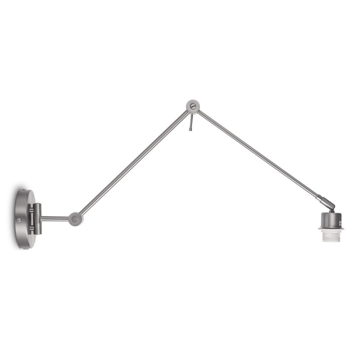 wandlamp Shift 70/70/32cm - Geborsteld staal