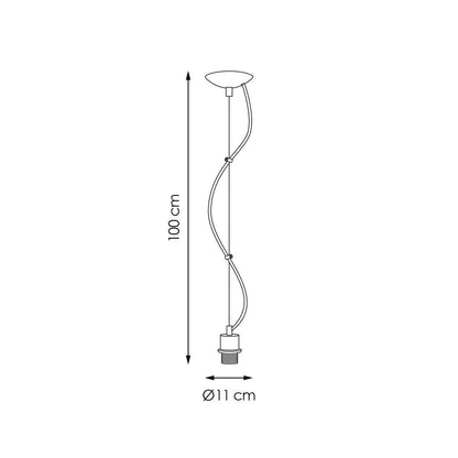 verlichtingspendel Basic Deluxe - Geborsteld staal